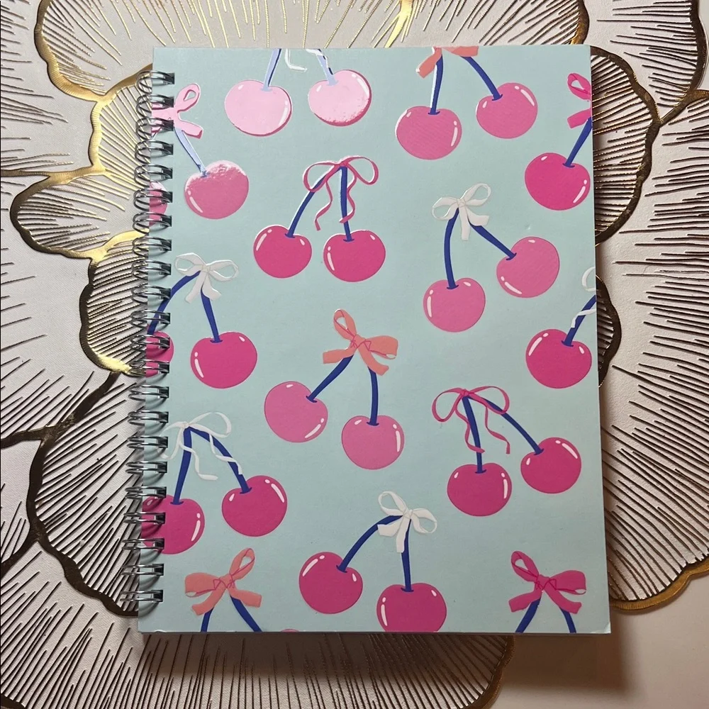 Pink Cherry Spiral Notebook